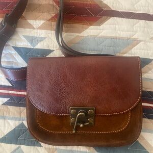 Sundance Suede/Leather Saddlebag style Belt Bag